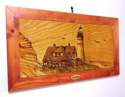 Portland Lighthouse Framed ( 2008 Restored ) 2