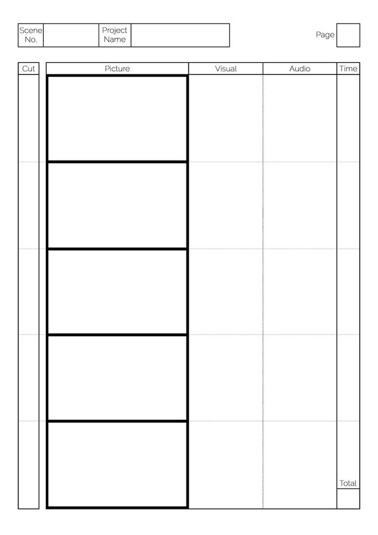 storyboard template by greyfaerie4 on deviantart a4 number templates