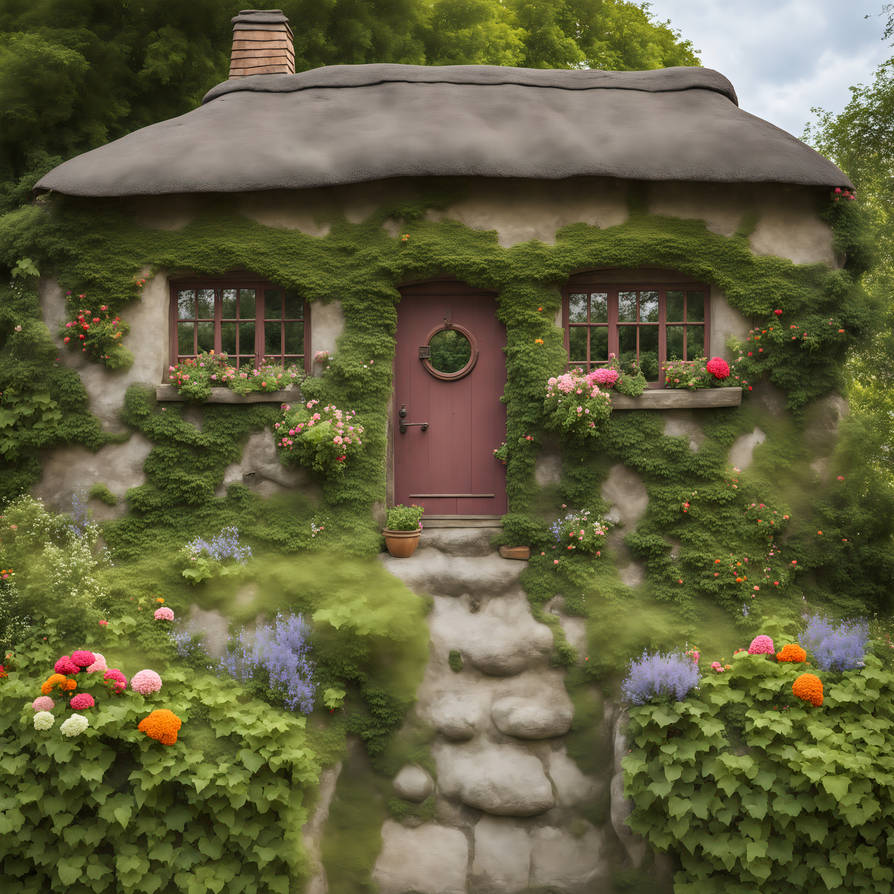 A charming, storybook-inspired cottage with a rust by MonFleurEyes on ...