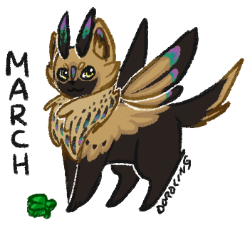 Mothcat of the Month - March by floramisa