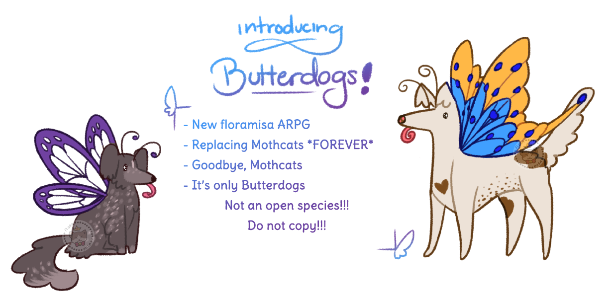 Introducing... Butterdogs! by floramisa