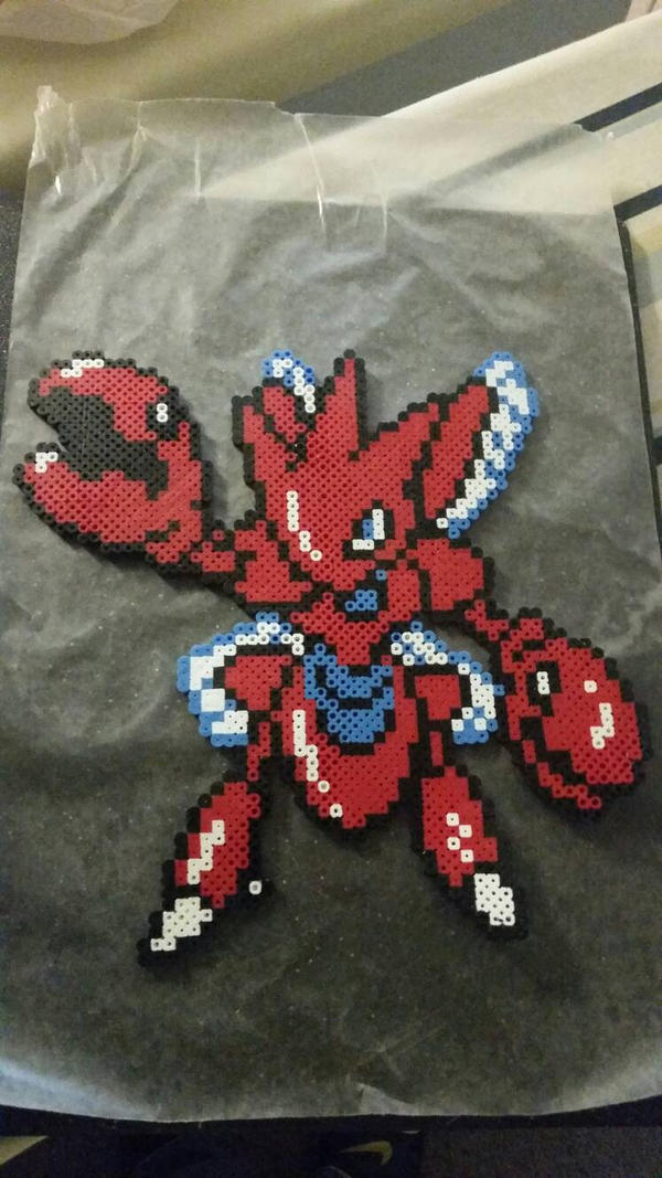 Perler Scizor Gen II Sprite