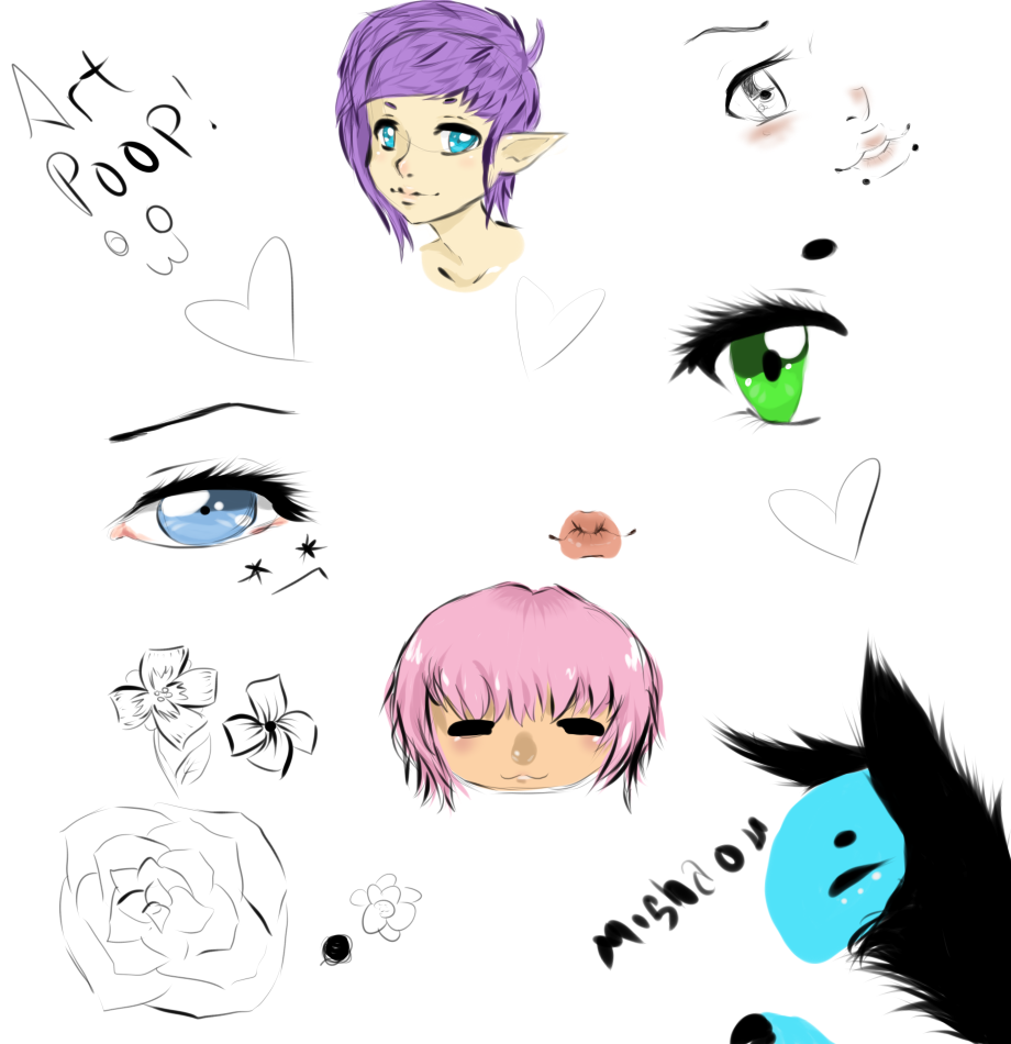 Tablet Practice Art Poop