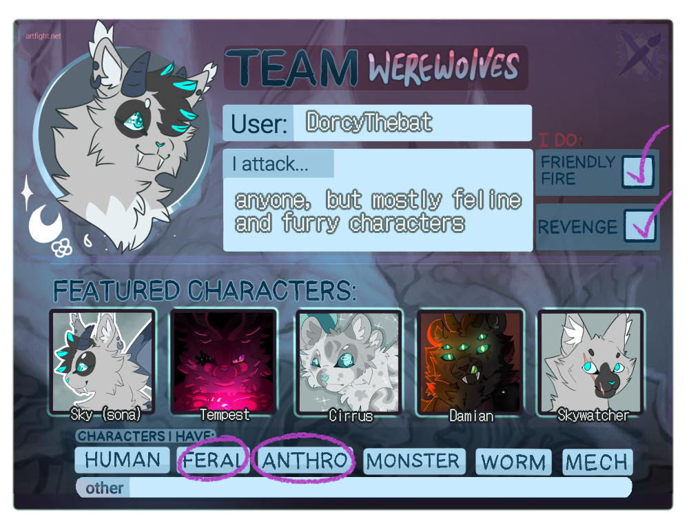 Art Fight 2023 Template by DorcyTheBat on DeviantArt