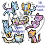 Cat Batch - Open Adopts - 10 Points!