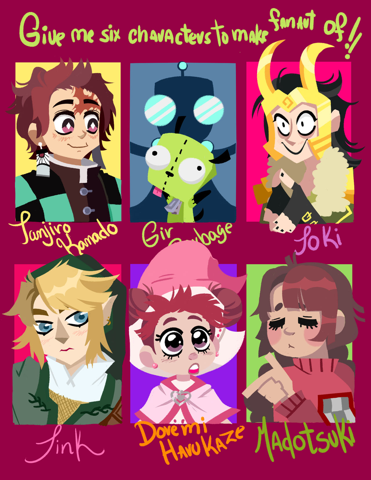 Six fan art Challenge by cutkey on DeviantArt