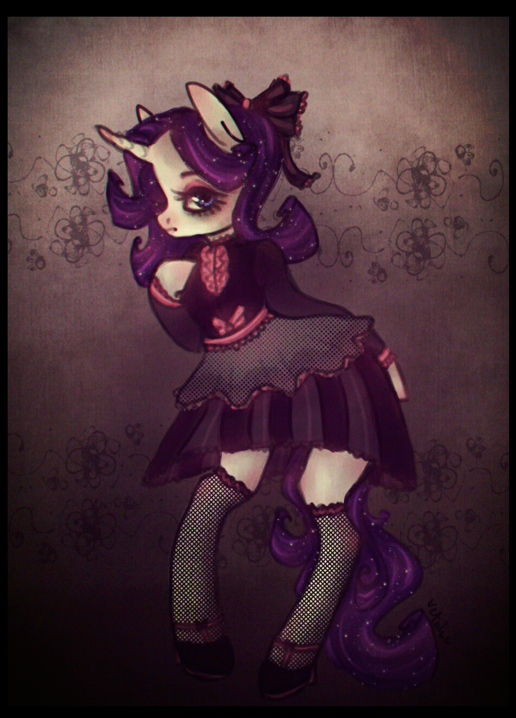 Rarity goth girl