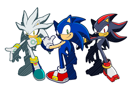 Sonic Silver Shadow Riders Channel Style