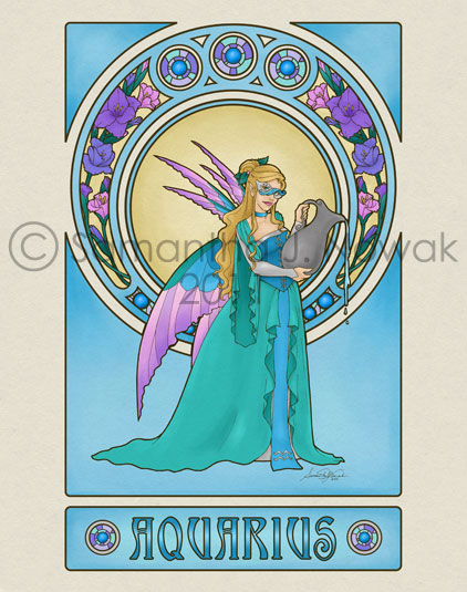 Masquerade Zodiac Aquarius