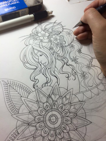 Coloring Page Work in Progress