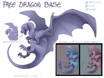 Free Dragon Base (With alternate versions)