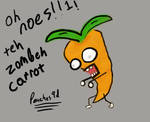 ZOMBEH CARROT OH NOES by peaches9d