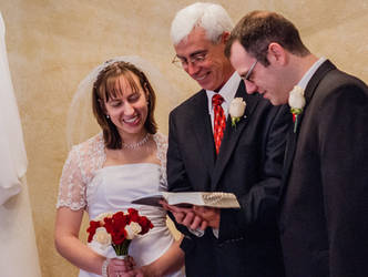 Reading the Bible at the Ceremony