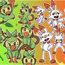 Scorbunny and Grookey (The other Galar Starters)