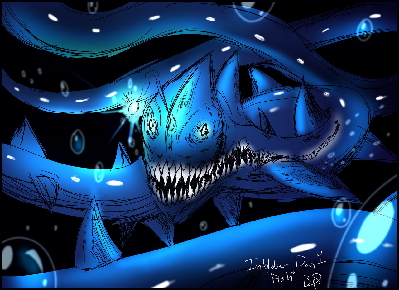 Inktober Day 1 Fish
