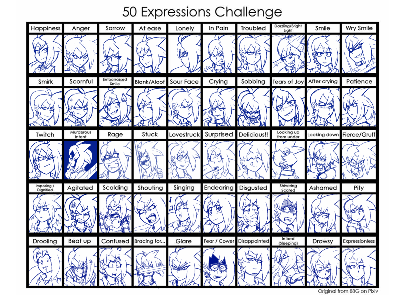 50 Expression Challenge: Waive Arashi