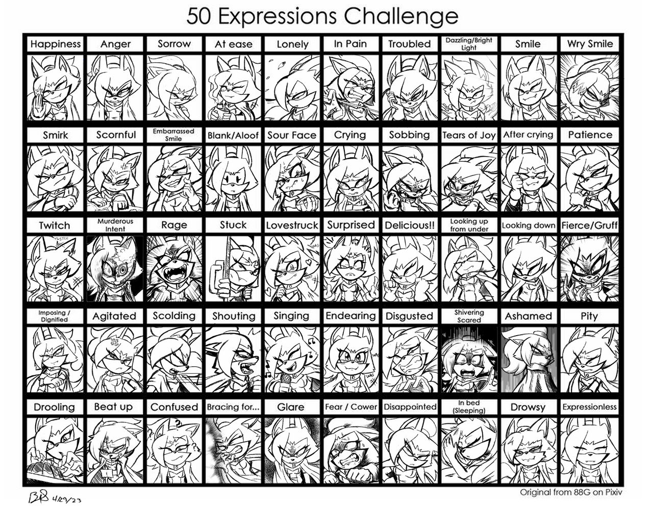 50 Expression Challenge: Whisper the Wolf