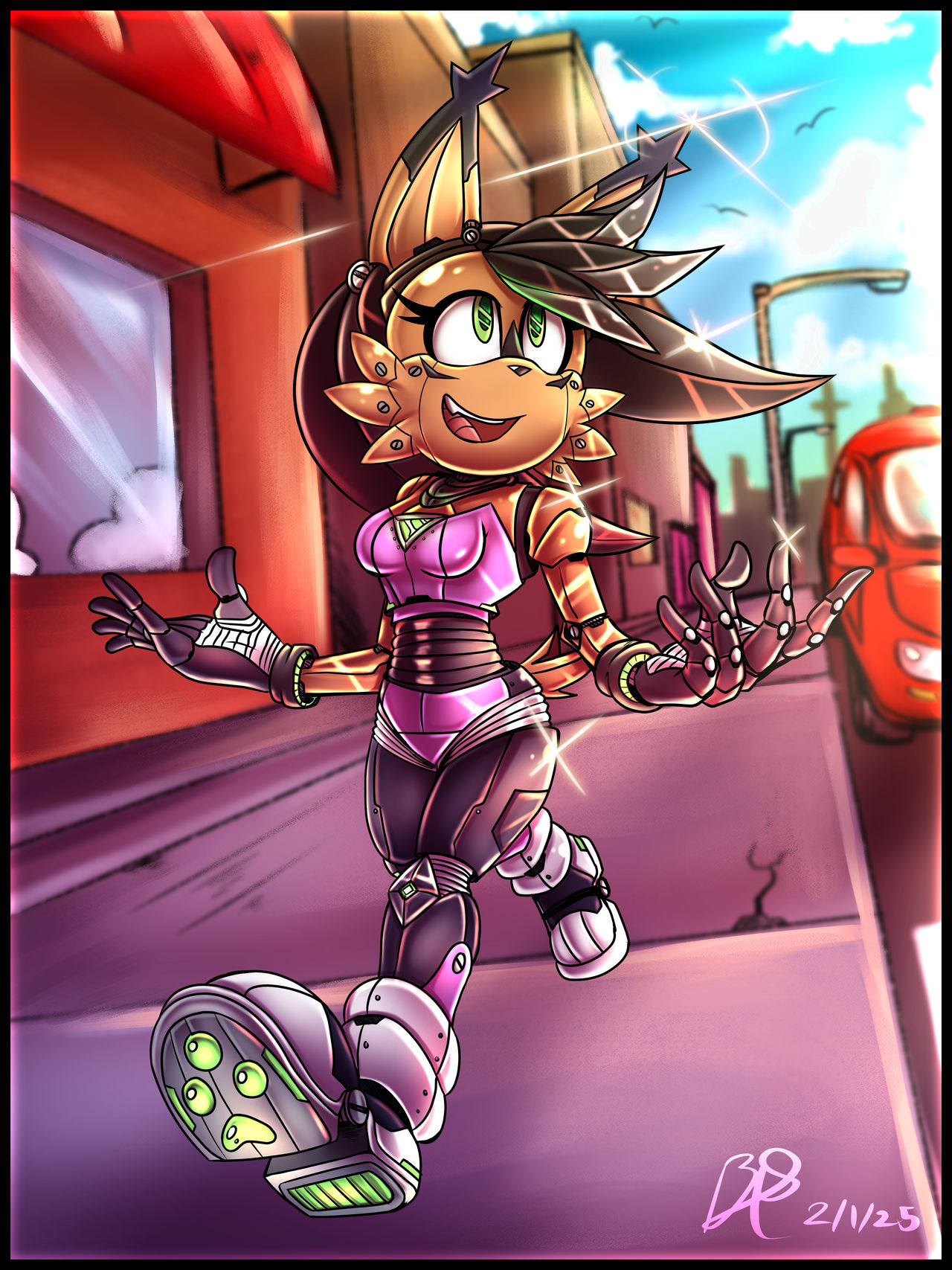 Glaze the Cat's commission! Robo Nicole!