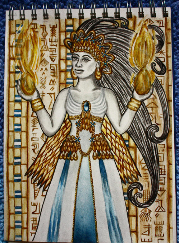 Inanna Sumerian Goddess by sapphiresphinx on DeviantArt