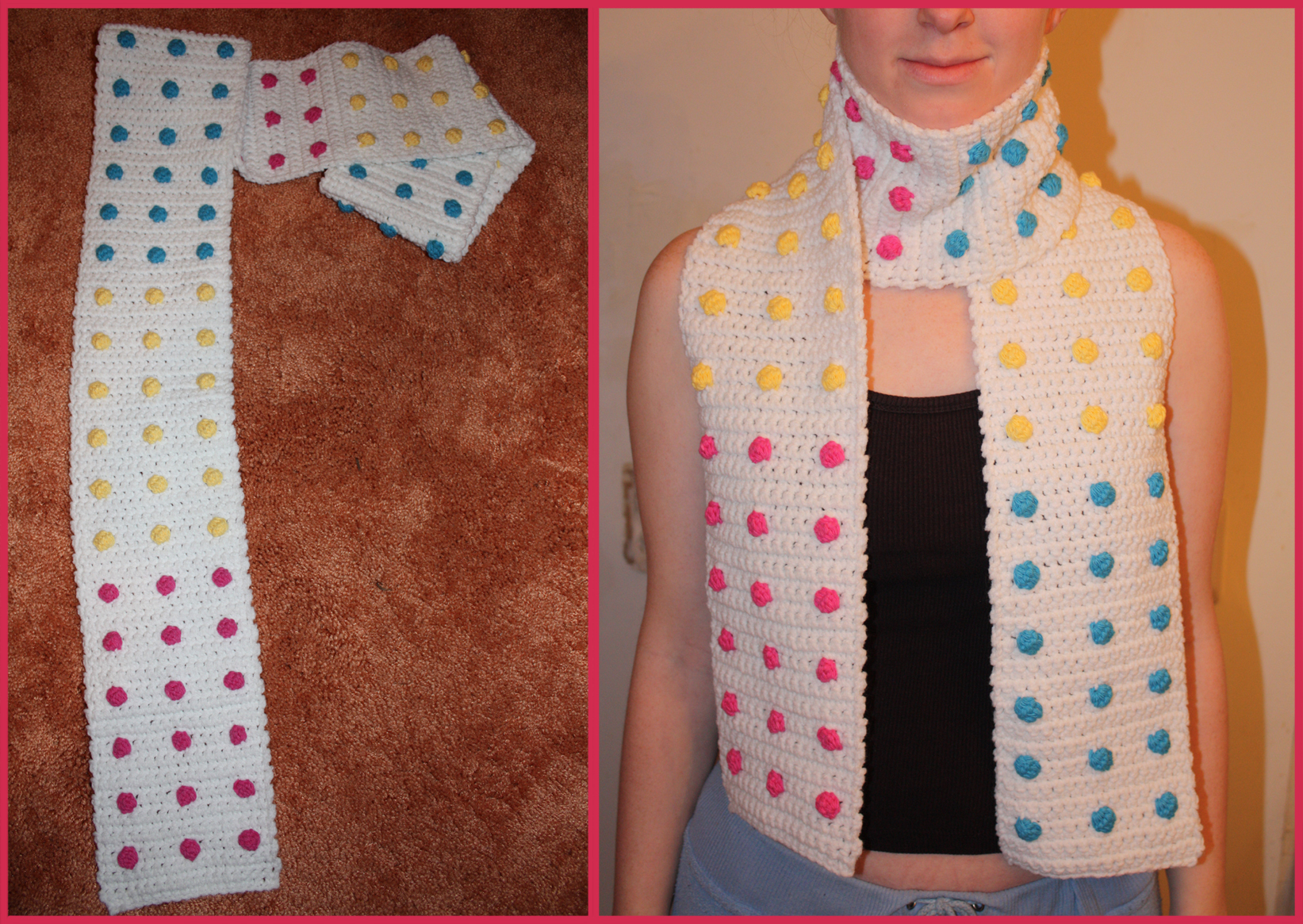 Candy Button Scarf