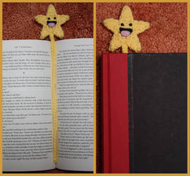 Crochet Smiling Star Bookmark