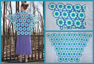 Crochet Spring Flowers Shawl