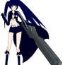 Black Rock Shooter in MS Paint