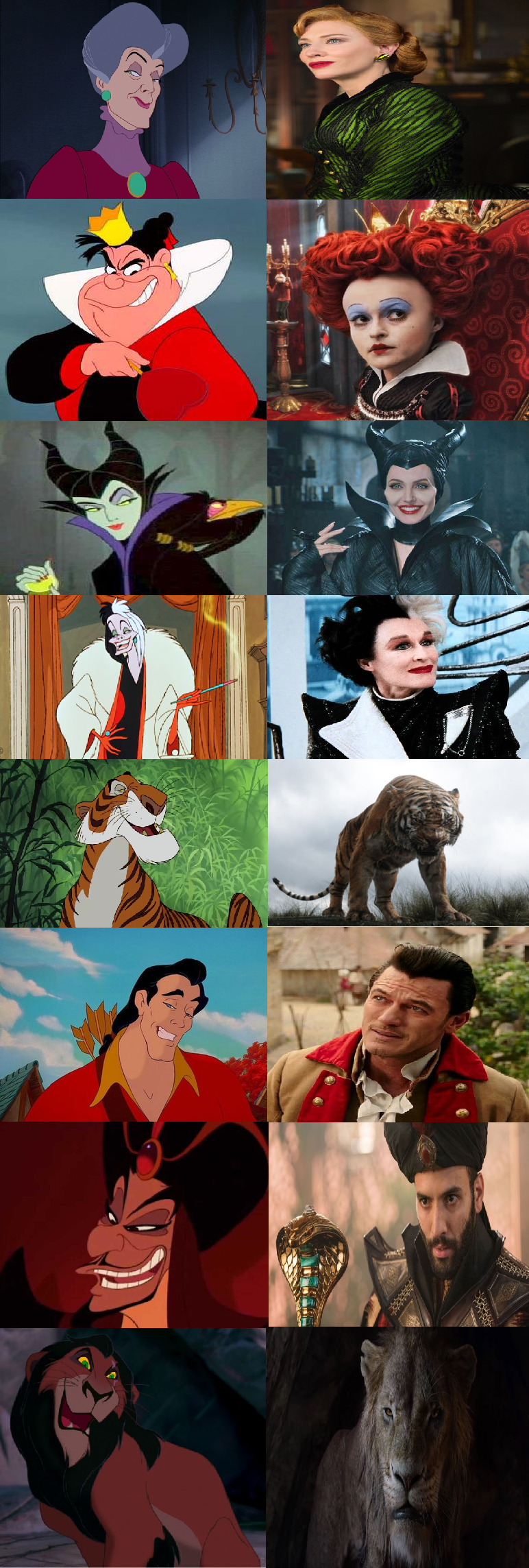 Disney Villains (Cartoon to Live Action) by Hillygon on DeviantArt Disney Villains (Cartoon to Live Action) by Hillygon on DeviantArt