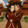 Princess Azula comforted by Zuko