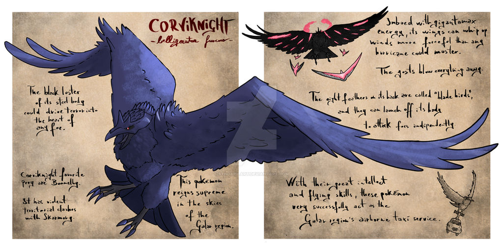 Corvernight Realistic Corviknight by SyndarilArt on DeviantArt