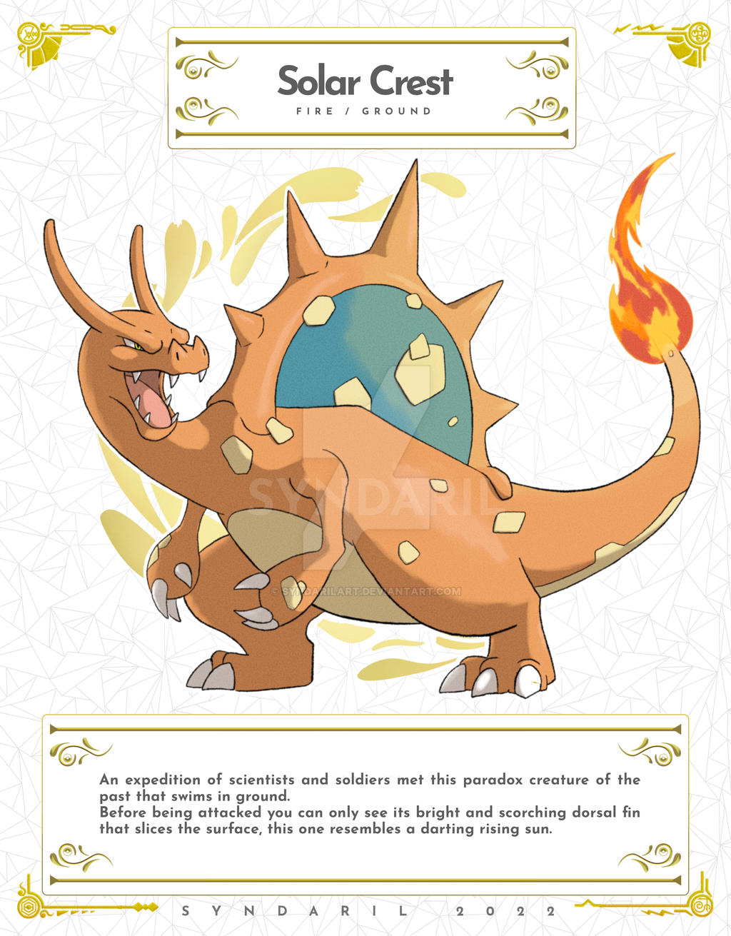 Solar Crest Paradox Charizard by SyndarilArt on DeviantArt