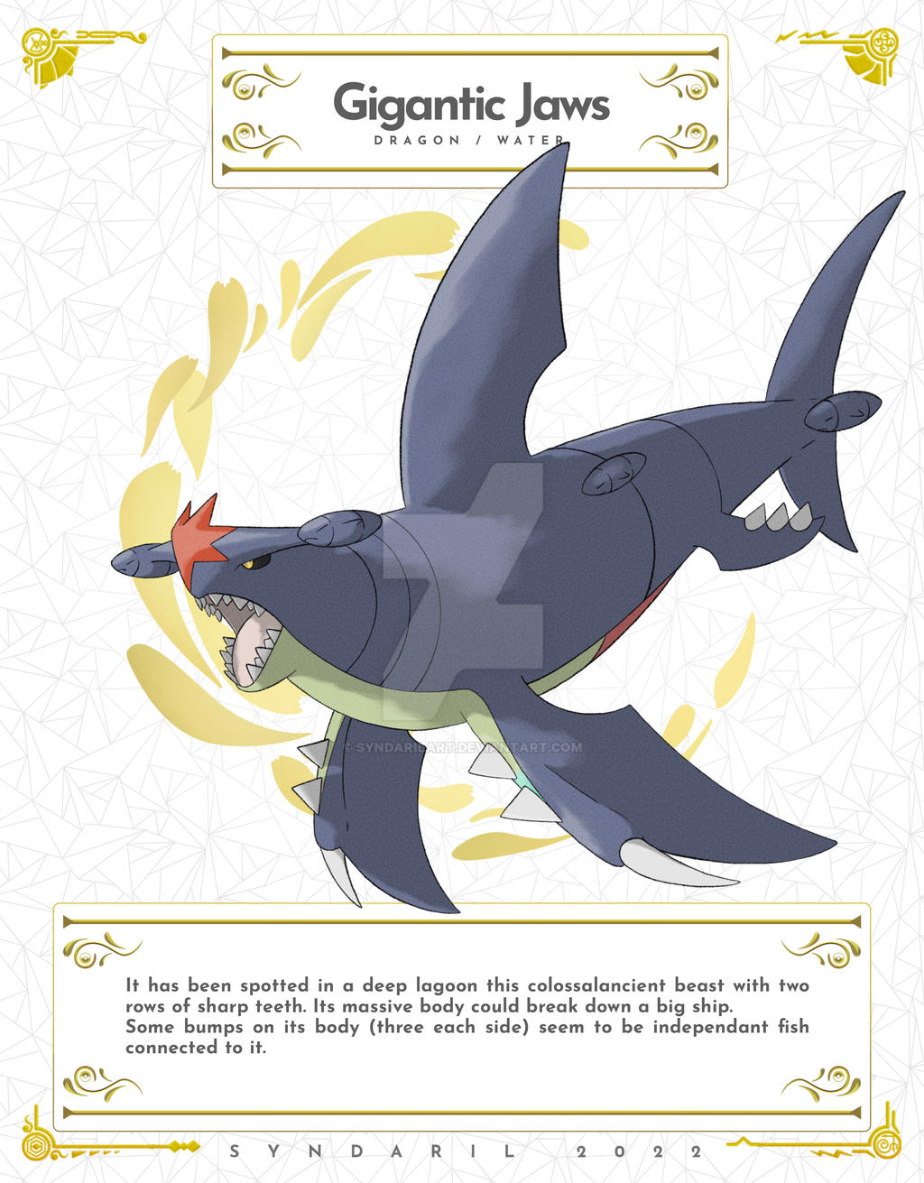 Gigantic Jaws Paradox Garchomp by SyndarilArt on DeviantArt