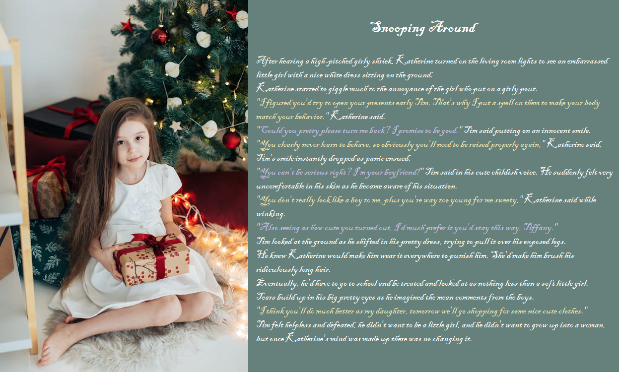 Snooping Around - TG AR Caption (Christmas) by BrooksTransformative on ...