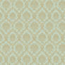 Teal Gold Damask