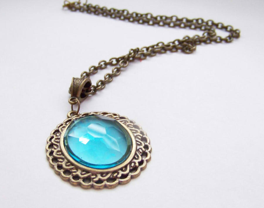 Blue Latice Necklace