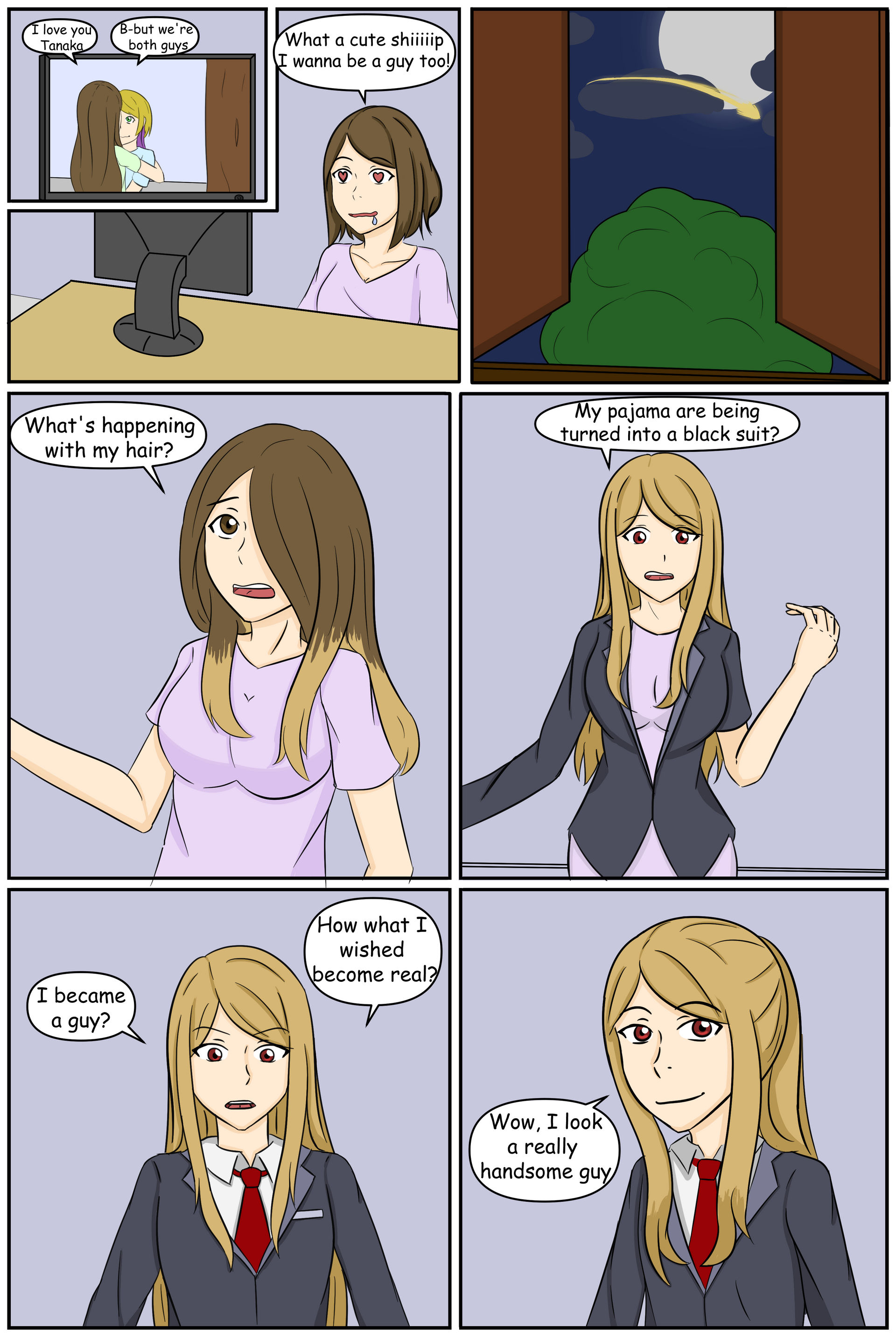 Fujoshi and shooting star by yuki-chan1156 on DeviantArt