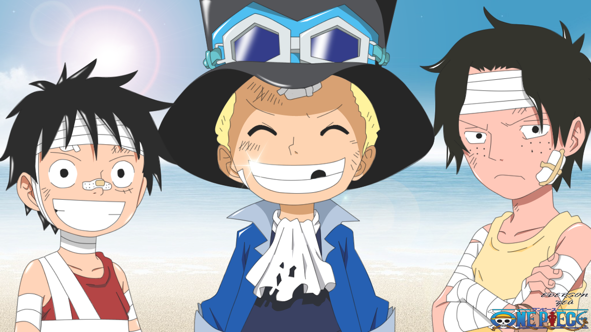 Luffy, sabo y ace