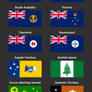 Compiled: Current flags of Australia states