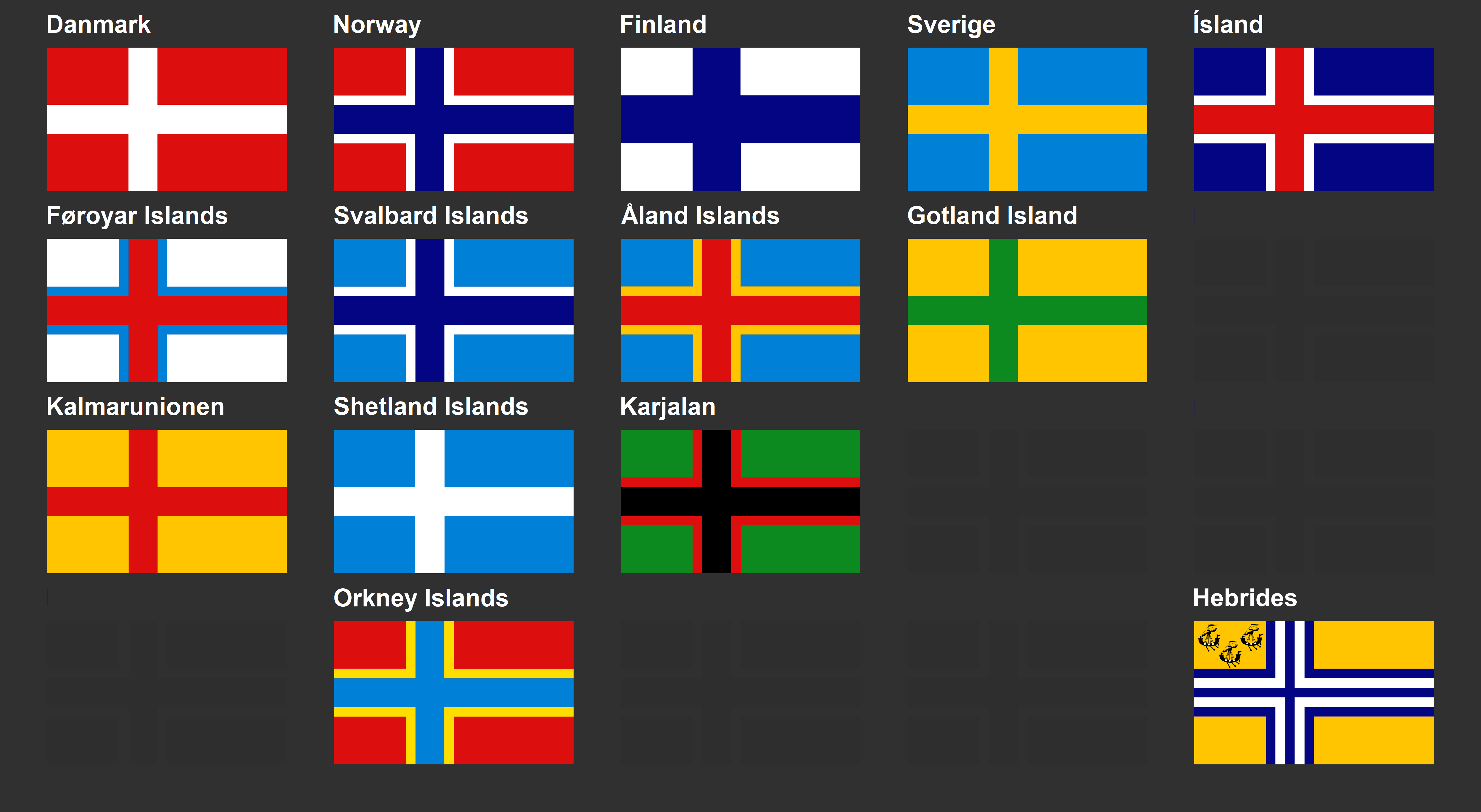 Standardization of Nordic Cross flags by MagnumDrako25 on DeviantArt