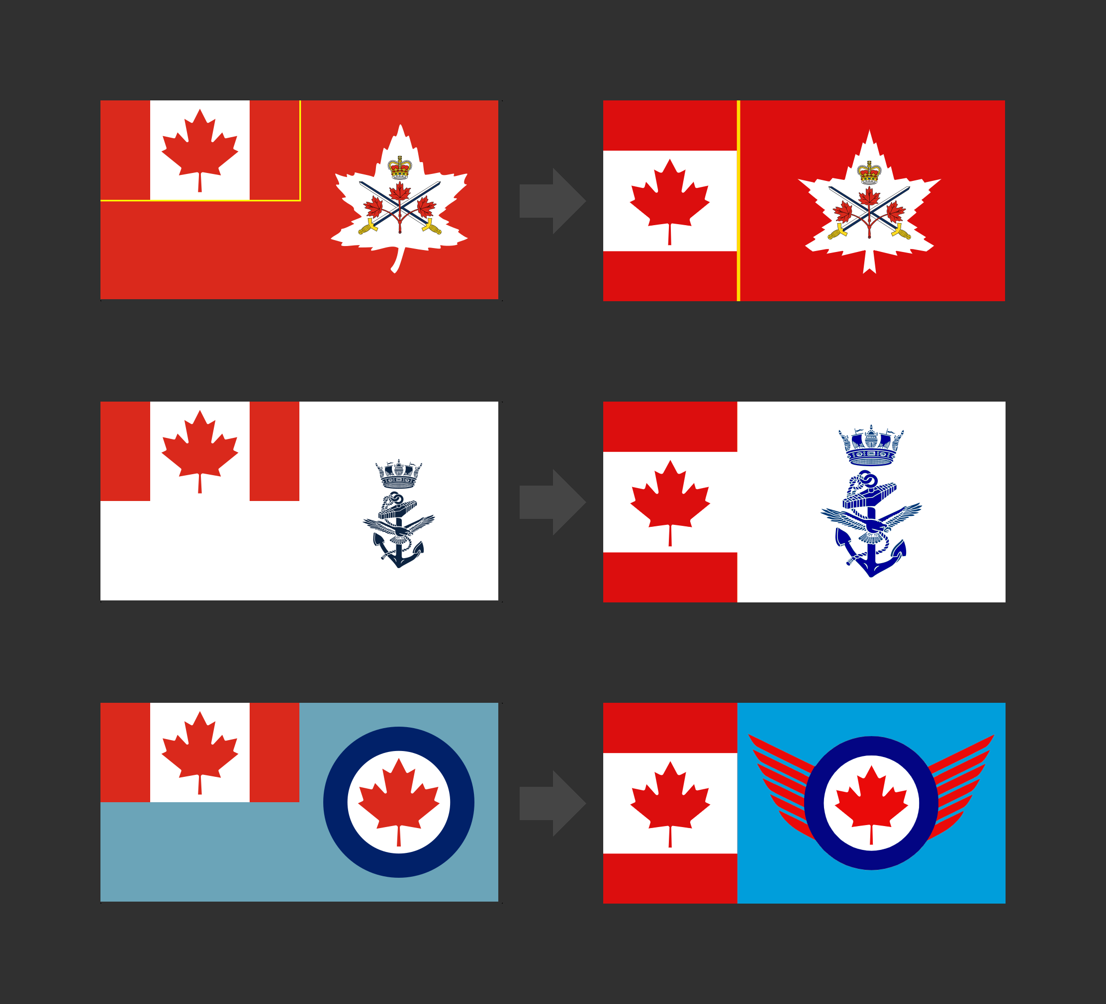 Canadian military flags update by MagnumDrako25 on DeviantArt