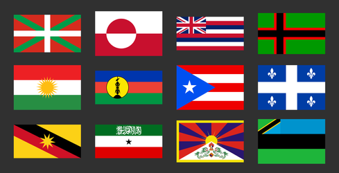 Flags of separatist movements that I agree with