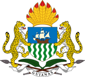 Conceptual coat of arms of the United Guianas