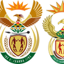 Versions of current coat of arms of South Africa