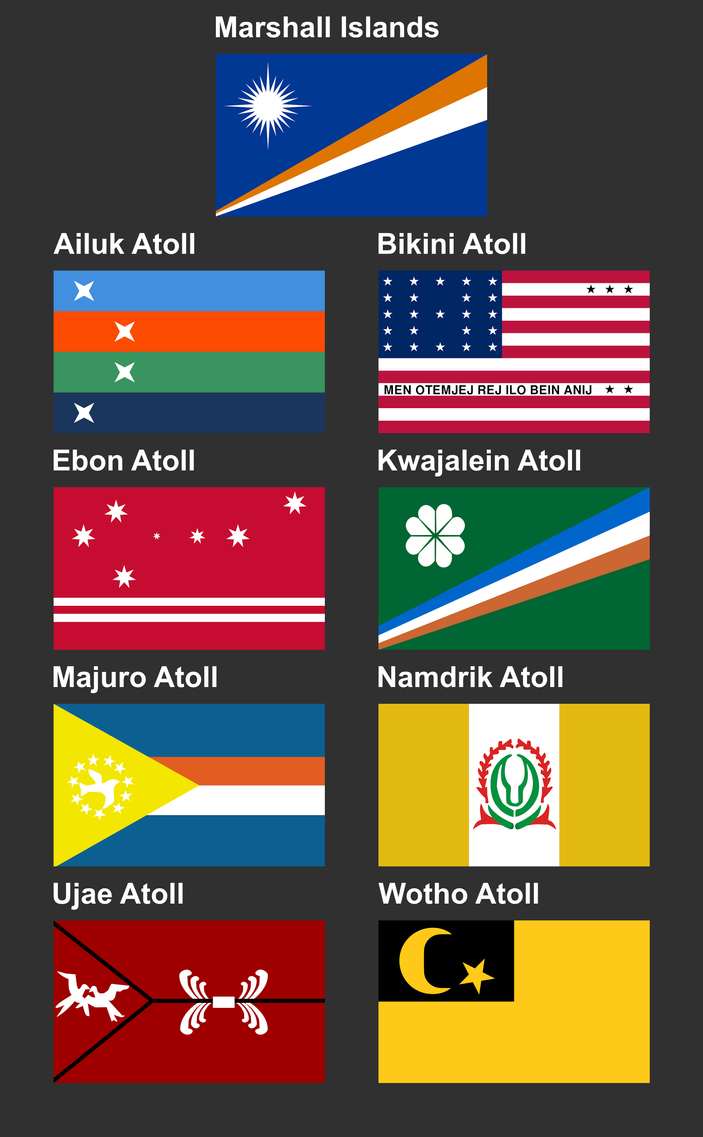 Compiled: Flags of atolls of Marshall Islands by MagnumDrako25 on ...