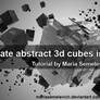 Create abstract 3d cubes in Cinema 4D
