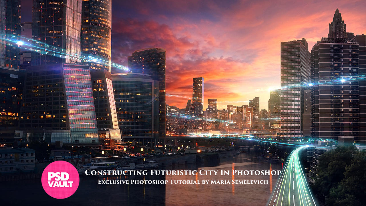 constructing futuristic city by