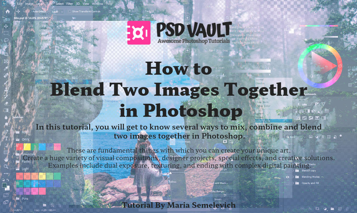 How to Blend Two Images Together in Photoshop by MariaSemelevich on ...