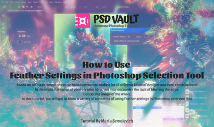 How to Use Feather Settings in Photoshop by MariaSemelevich