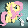 Fluttershy blue wallpaper