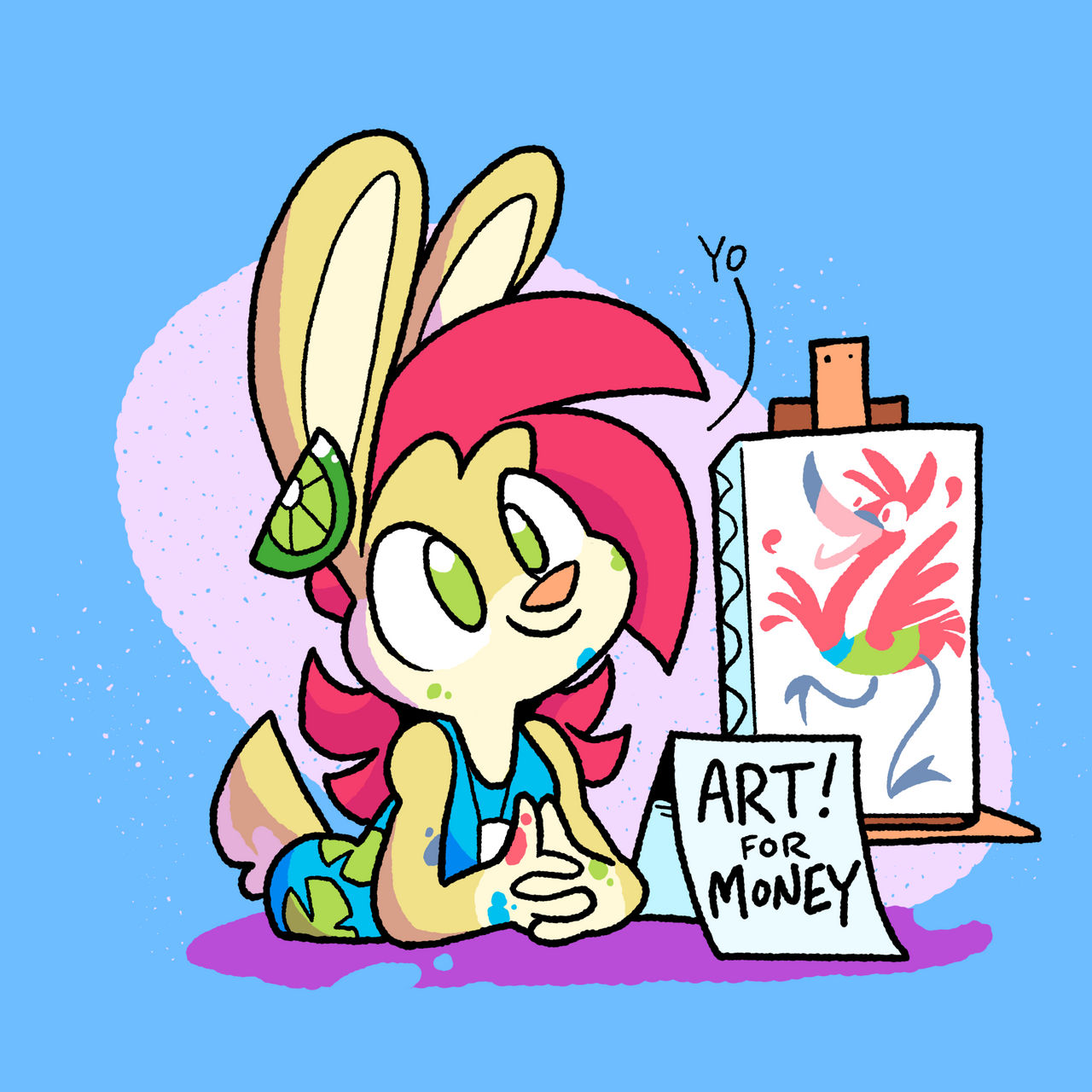 Ashley Rabbit Rabbit Art by waffledawg on DeviantArt
